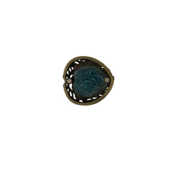 Peacock Magnetic Trinket Box Enhanced With Colored Enamel  Peacock Rhinestones Enamel Brass Trinket Box With Jeweled Magnetic Hinged Lid